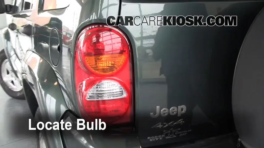 2002 Jeep Liberty Limited 3.7L V6 Luces Luz de reversa (reemplazar foco)